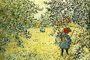 Carl Larsson appleskorden USA oil painting artist